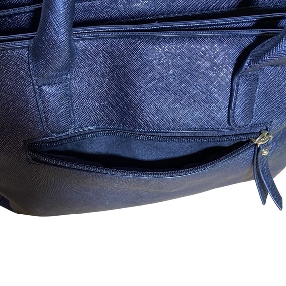 Reaction by Kenneth Cole Top Handle Black Satchel - Picture 10 of 16